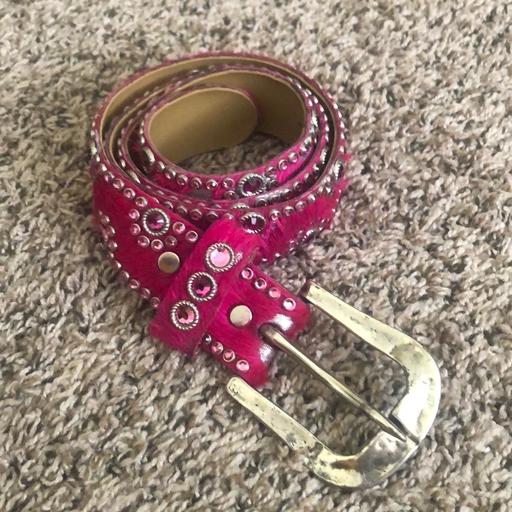 Real leather belt